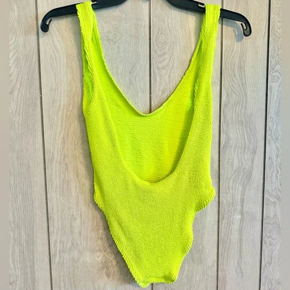 NWOT Bond-Eye Mara One Piece in Sunny Lime - Picture 7 of 9